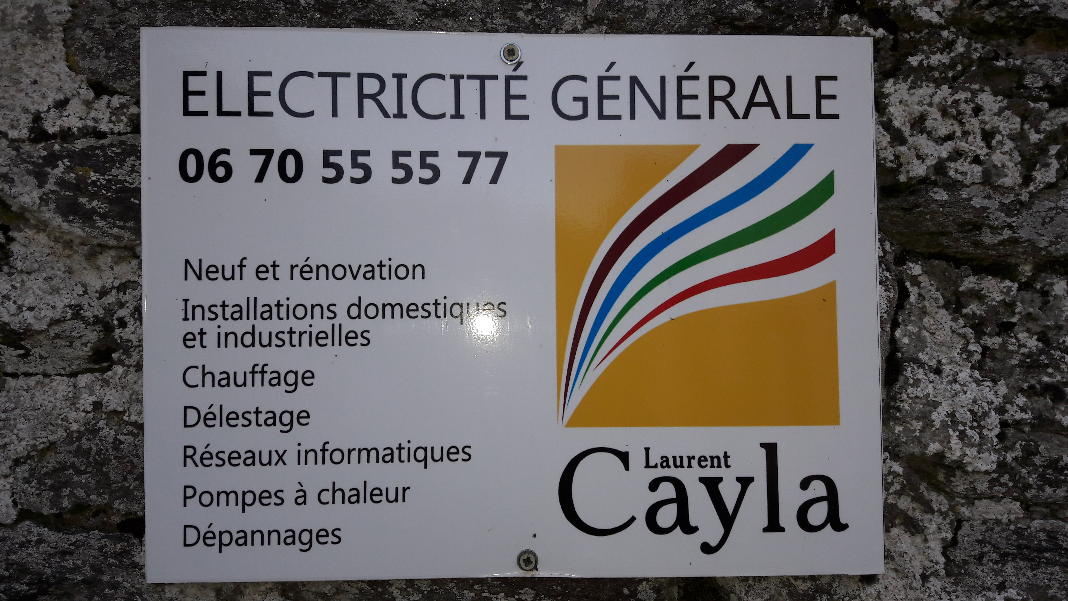 Laurent Cayla- Le Vibal - électricité générale