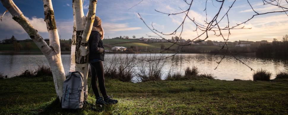 Lac du val de Lenne en hiver Baraqueville ©G. Alric - OT Pays du Ségali