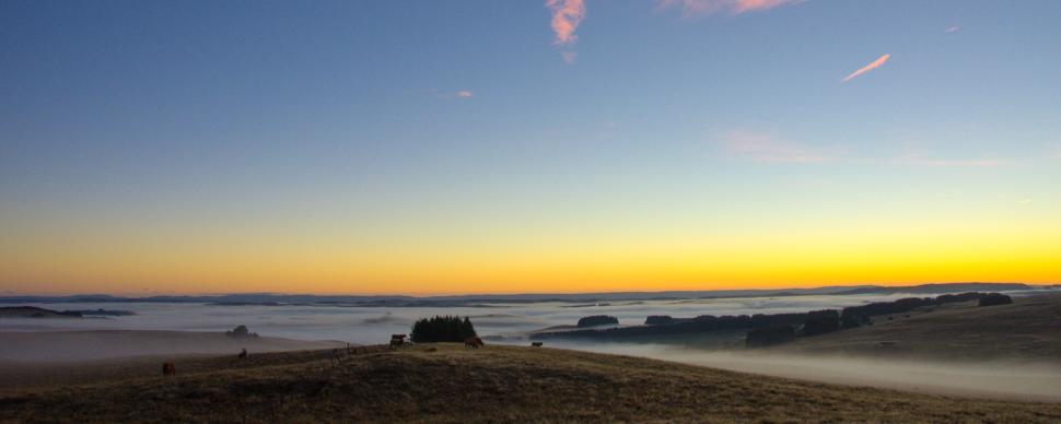 Jeux de lumière sur l'Aubrac  ©A. Noyer - Aveyron Attractivité Tourisme