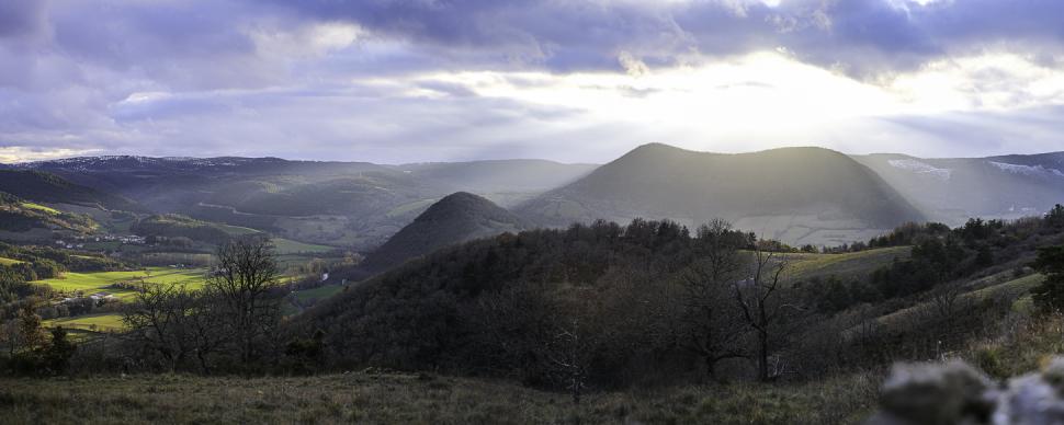 Vallée de la Dourbie en hiver ©V. Govignon - OT Larzac et Vallées