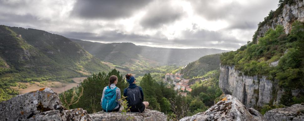 Panorama sur les sentier des échelles