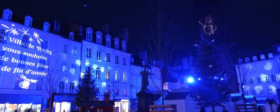 Place de la Cité à Noël