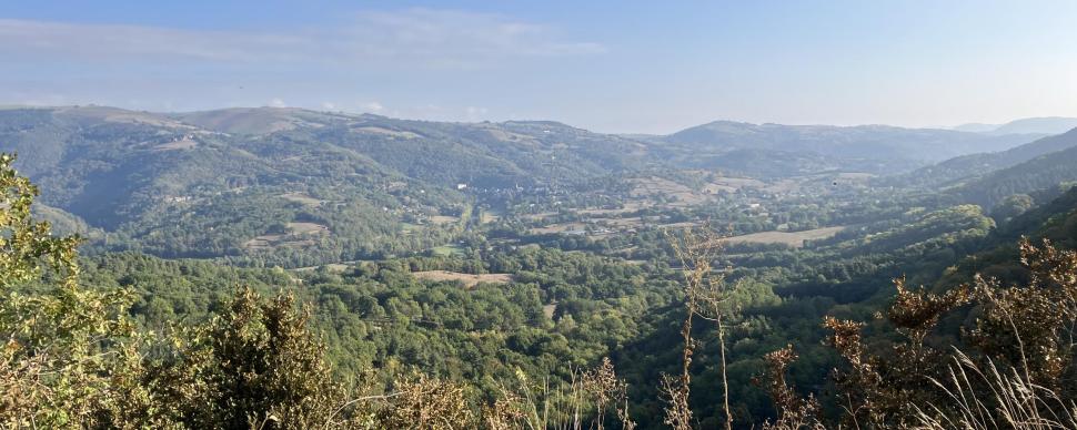 Vue sur Saint Laurent d'Olt