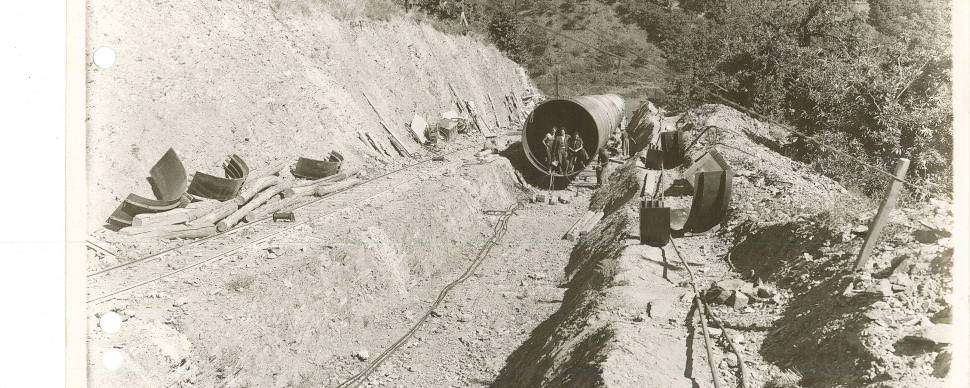 Conduite forcée du complexe hydroélectrique du Pouget
