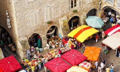 Le marché de Villefranche-de-Rouergue
