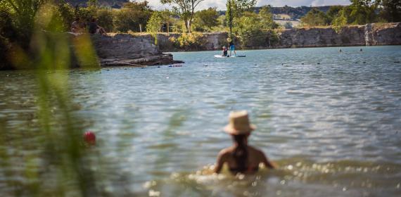 Lac de la Cisba en Aveyron été