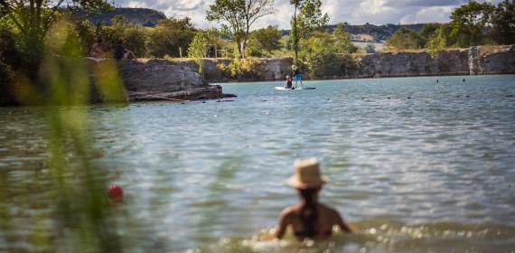 Lac de la Cisba en Aveyron été