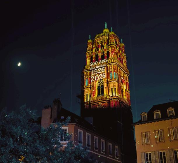 Cathédrale de Rodez illuminée