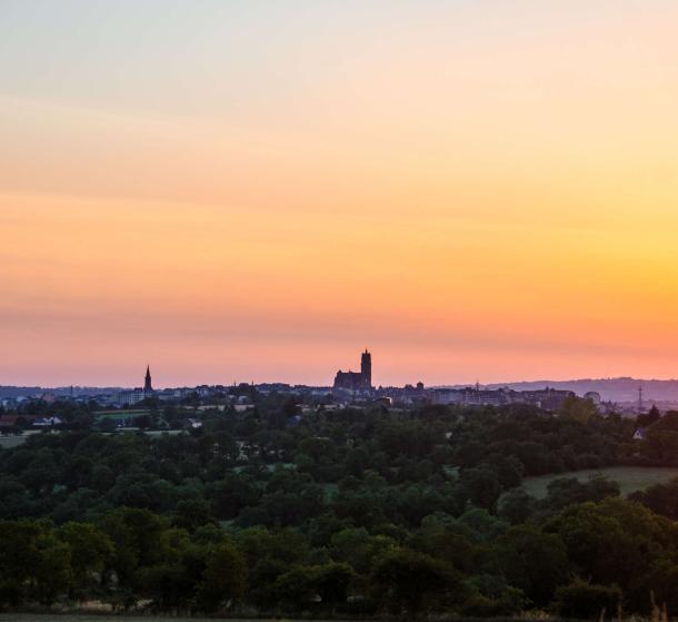 Coucher de soleil sur Rodez