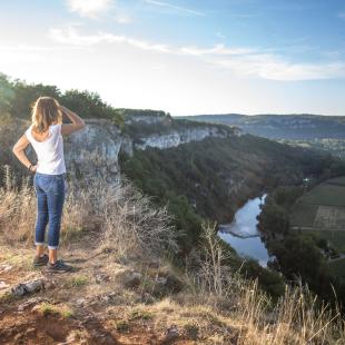 Vue sur la vallée du Lot depuis le Saut de la Mounine  © G. Alric - Tourisme Aveyron