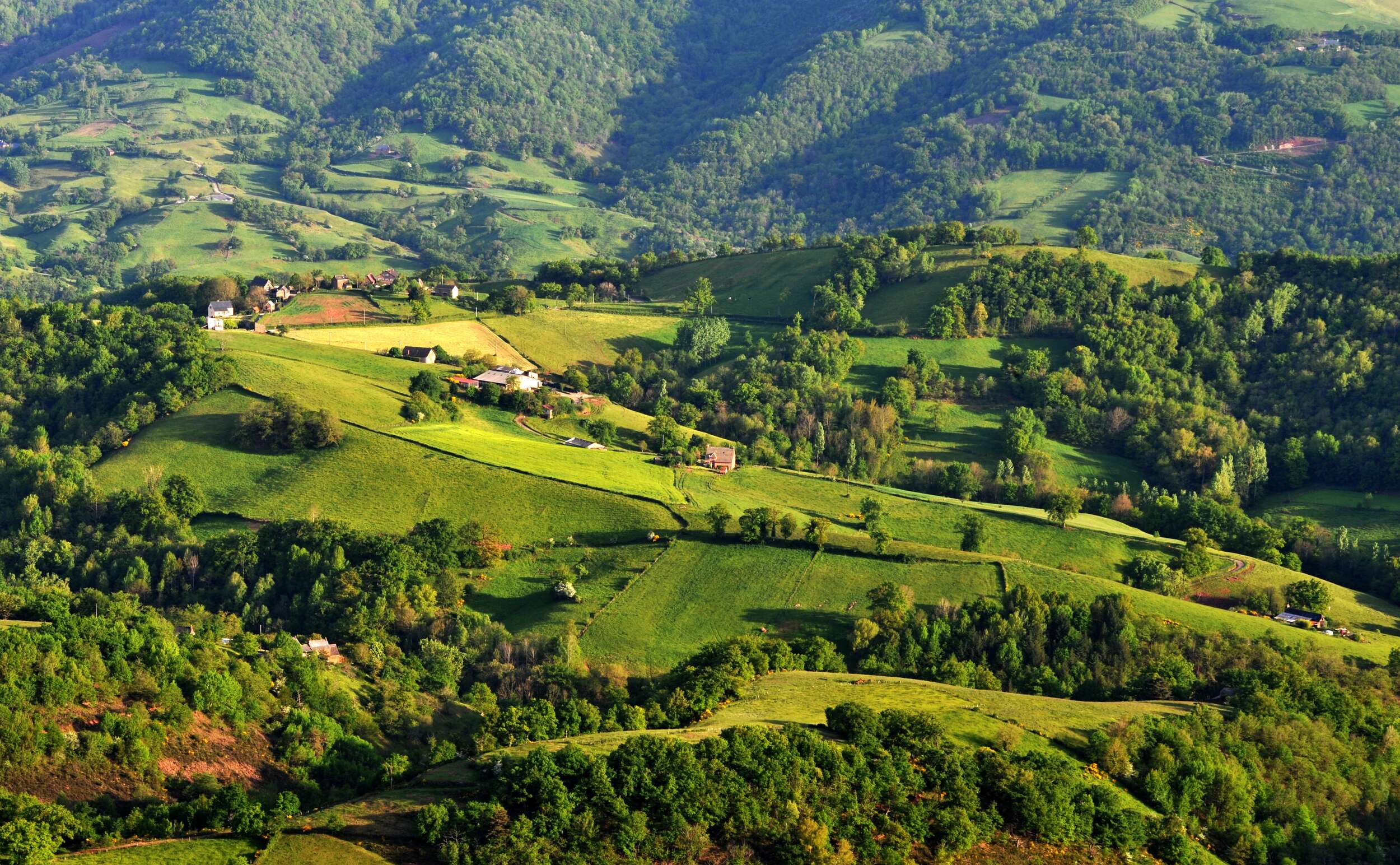 Paysage du Vallon de Marcillac ©P. Thebault - CRT Occitanie