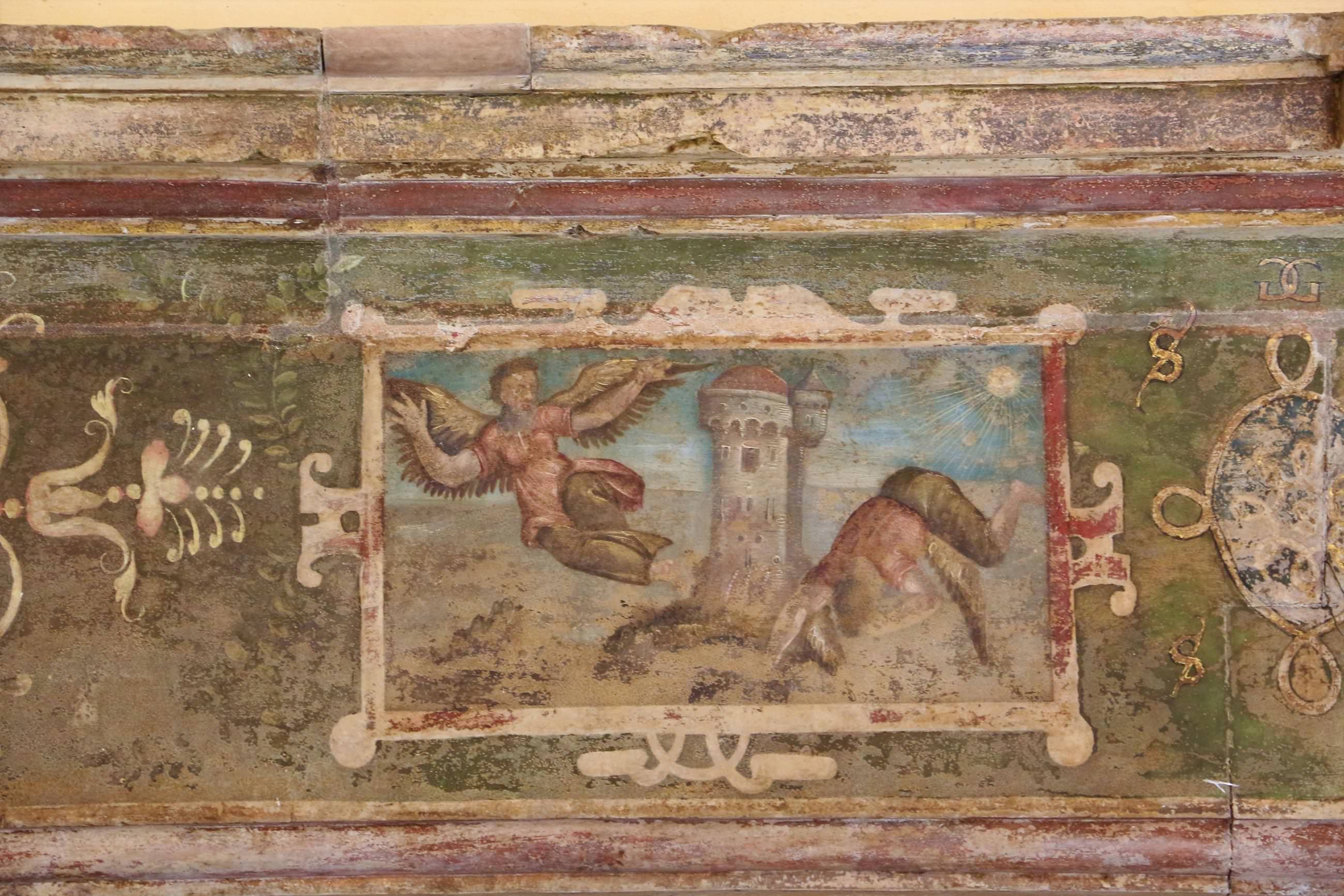 Décor peint sur la cheminée  © ACRollois