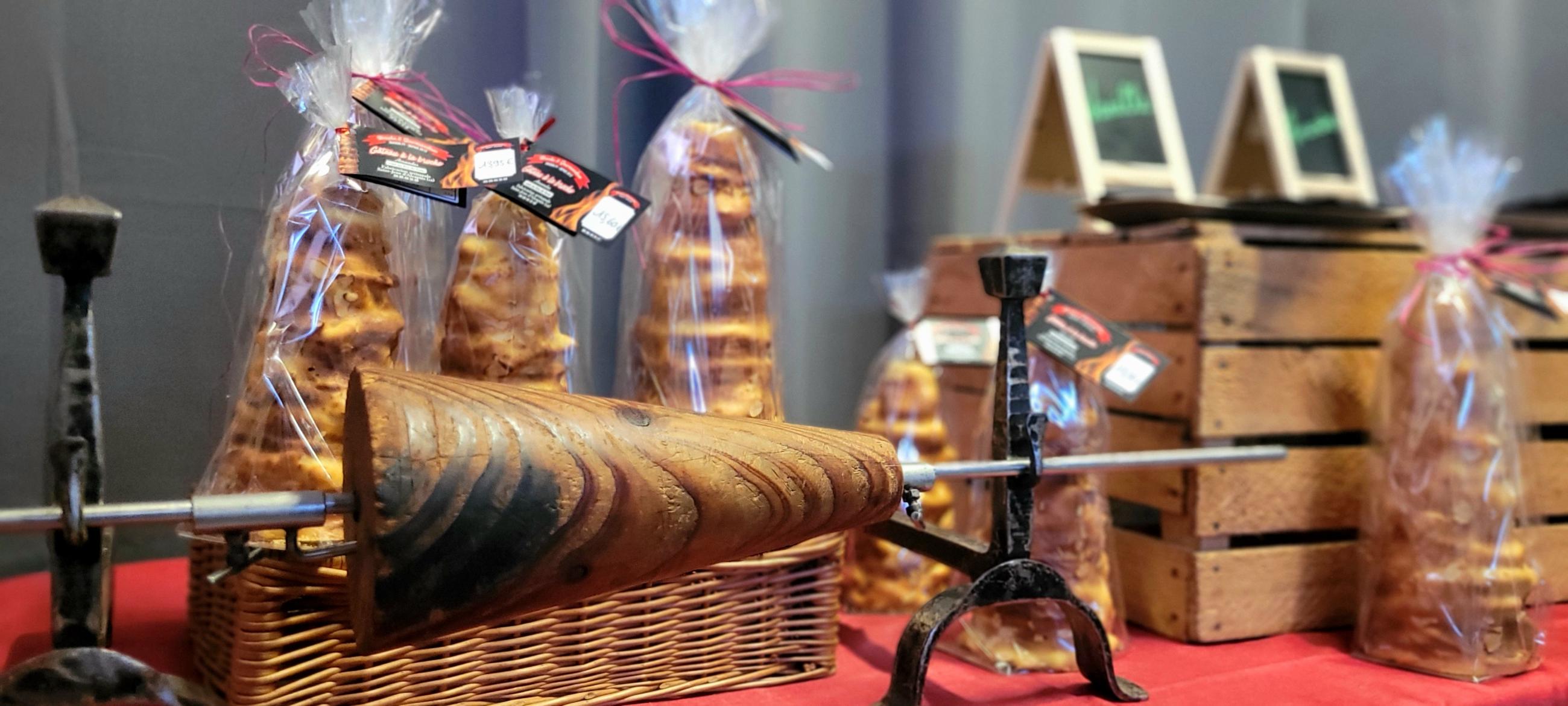 Le moule conique iconique du gâteau à la broche ©Roquefort Tourisme
