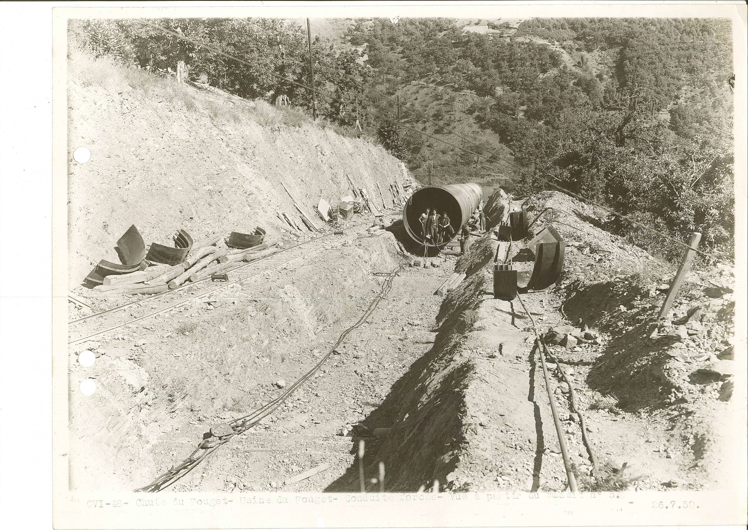Conduite forcée du complexe hydroélectrique du Pouget