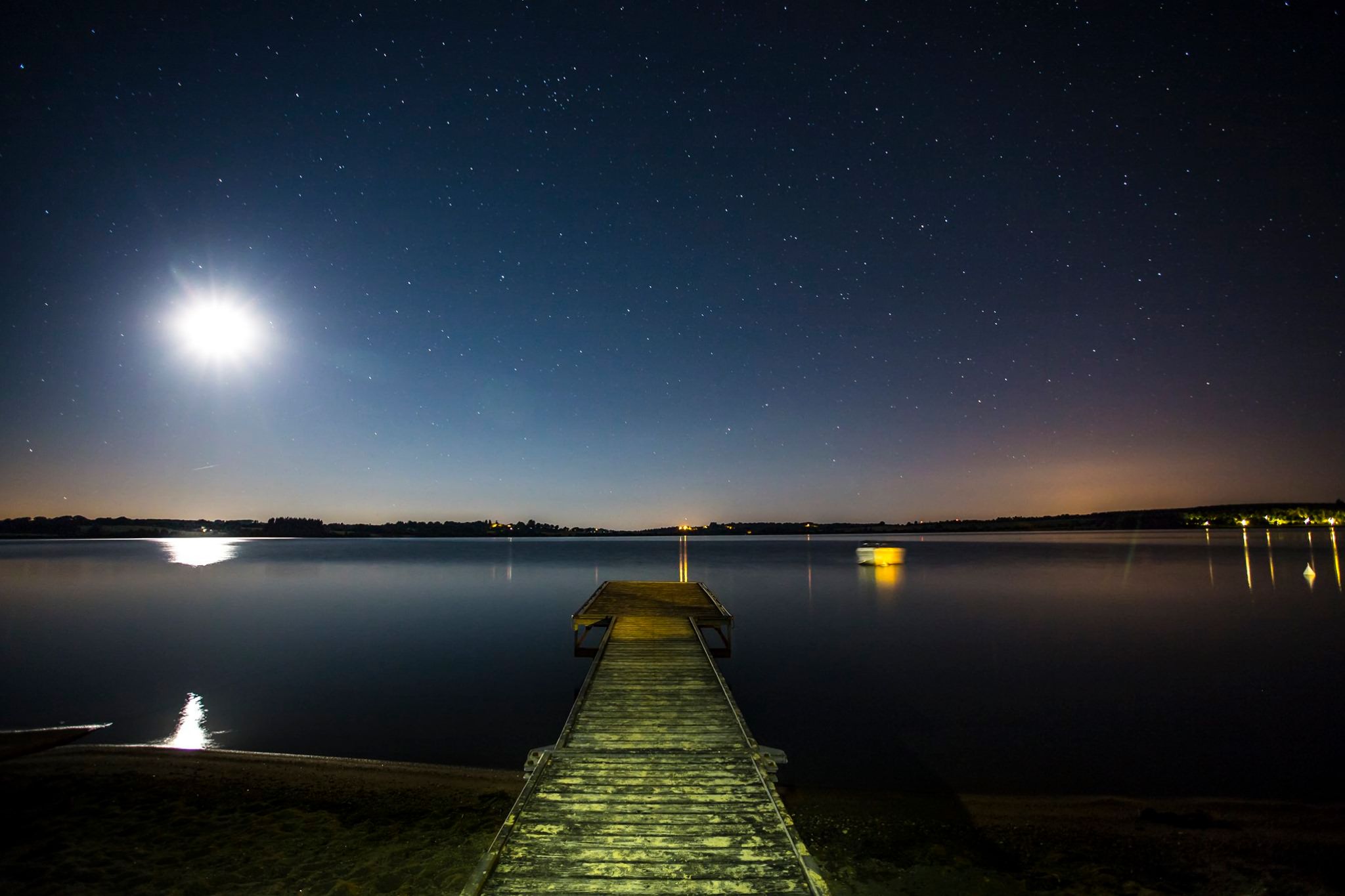 Ciel étoilé au lac de Pareloup@Camping Beau Rivage