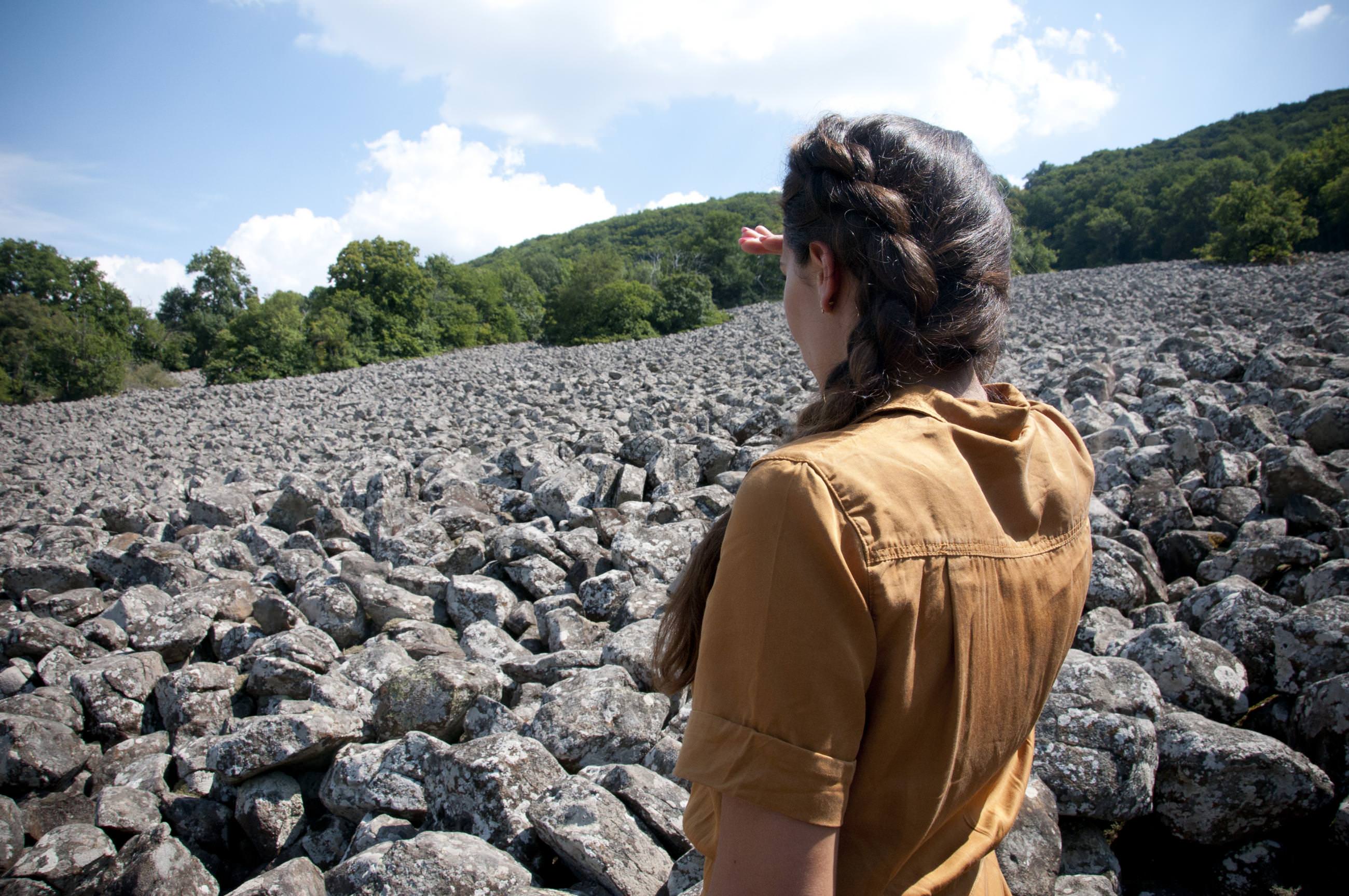 Coulée de lave de Roquelaure ©M. Authier