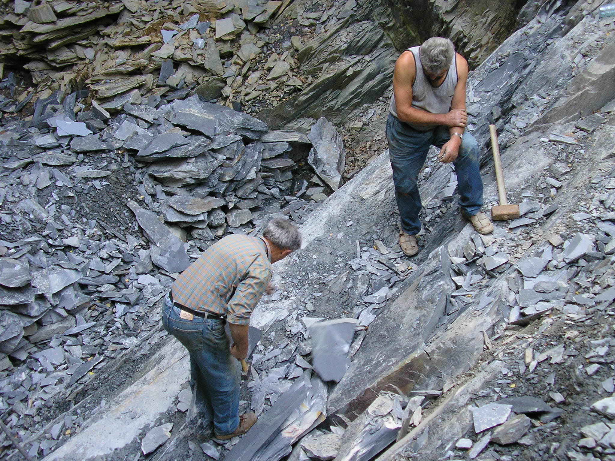 Site d'extraction des ardoisières du Cayrol © Festi Rando