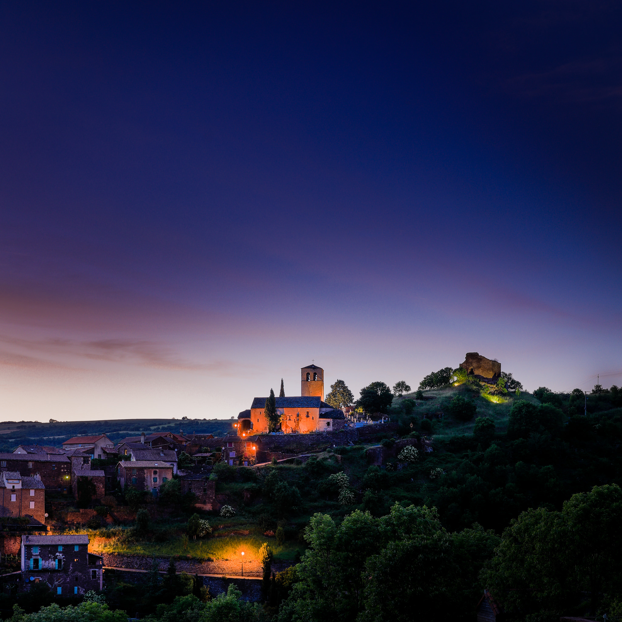 Combret à la tombée de la nuit- ©A.Condomines